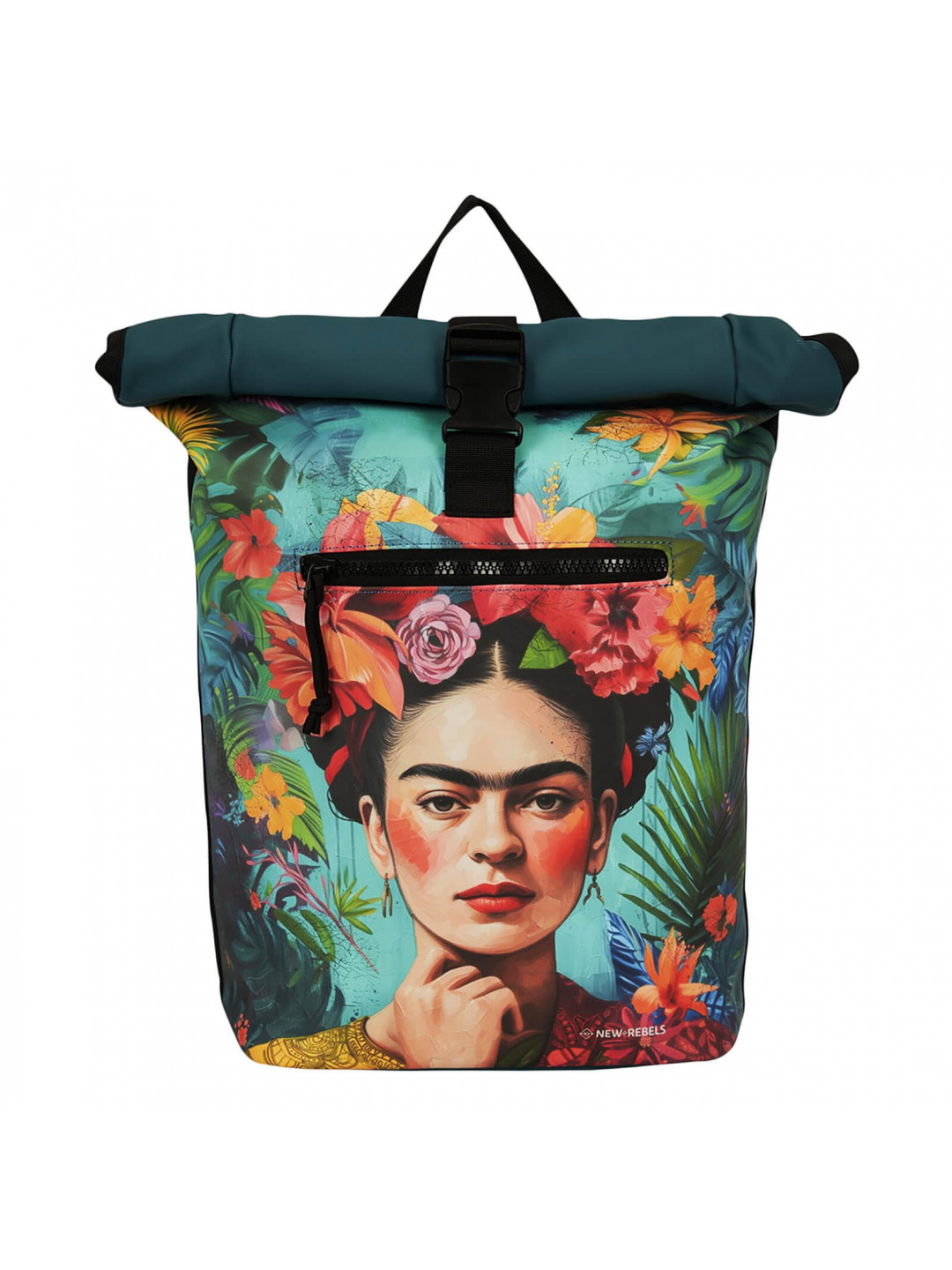 Velký rolovací batoh New Rebels Khalia – Flowers Exotic